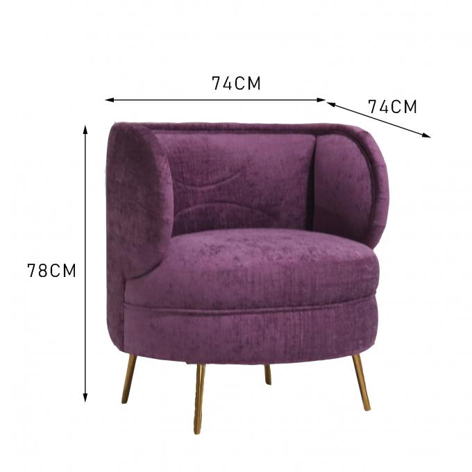Living Room Leisure Okrągła sofa narożna o wysokości 78 cm 2