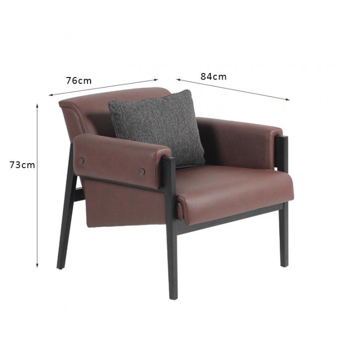 Zestaw mebli hotelowych Metalowa rama ze skóry PU Okazjonalna wysokość krzesła 73 cm 0