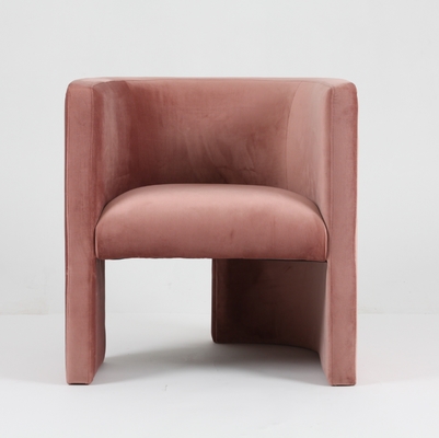 kupować Luksusowy Velvet Leisure Różowy Salon Krzesło Tapicerowane Nowoczesny Design produkcja online