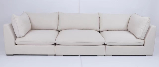 kupować Dostosowana nowoczesna sofa w salonie z drewnianą ramą produkcja online