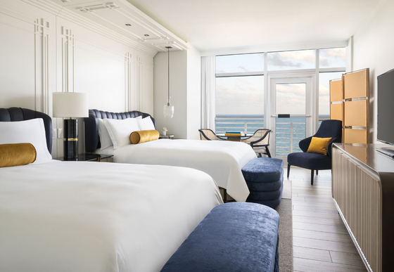 kupować Zestaw nowoczesnych luksusowych mebli do sypialni hotelowych 5-gwiazdkowe meble hotelowe do projektu Ritz Carlton produkcja online