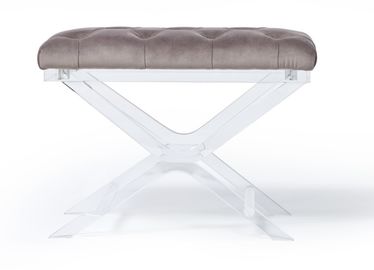 kupować American Classic Modern Bedroom Ottoman Bench Fabric Florida Akrylowy podnóżek na nogi produkcja online