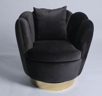 kupować Nowoczesny luksusowy fotel rozkładany z aksamitu 76 * 76 * 85 CM produkcja online