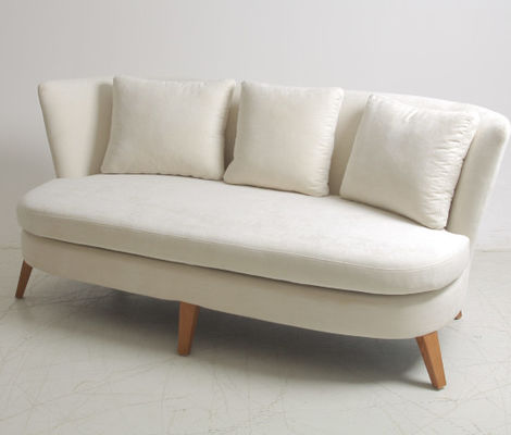 kupować Morden Design Salon 3-osobowa sofa z tkaniny z drewnianą podstawą produkcja online