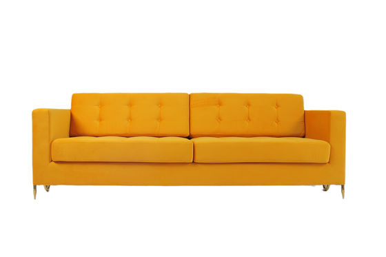 kupować Nowoczesna sofa do salonu z aksamitną tapicerką 2240x960x820mm produkcja online