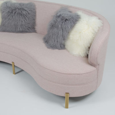 kupować Curve Modern Fabric Velvet Salon 3-osobowa Sofa produkcja online