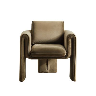 kupować Pojedynczy 75 * 82 * 70 cm beżowy aksamitny fotel Sofa do salonu produkcja online