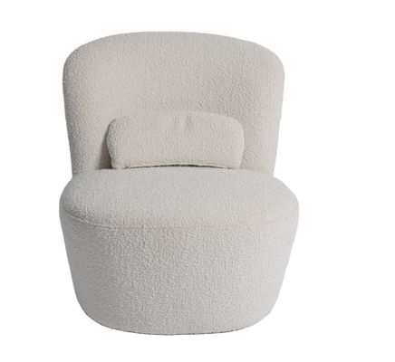 kupować Fotel z pojedynczym beżowym aksamitem Nowoczesna sofa z tkaniny 75*82*70cm produkcja online