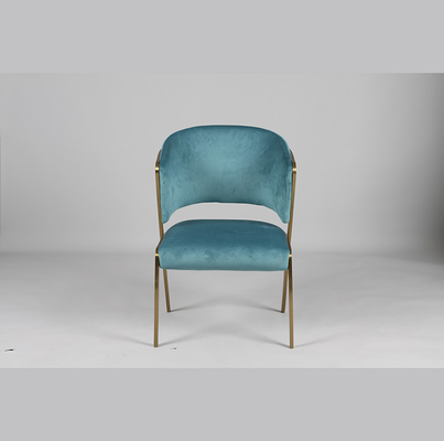 kupować Krzesło do jadalni tapicerowane Sillas Blue Velvet do kuchni Modern Nordic produkcja online