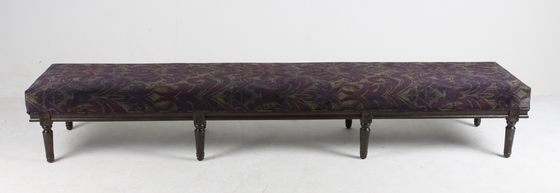 Dobra cena. Vintage American Style Living Room Ottoman Ławka Solidna drewniana tapicerowana w Internecie