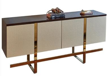 Dobra cena. Gold Custom Hotel Room Dresser Stone Top z metalową ramą, 78W * 24D * 30H w Internecie