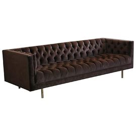 Dobra cena. Europejskie meble luksusowy klasyczny rozkładany fotel Velvet sofa do salonu ze złotą metalową podstawą w Internecie