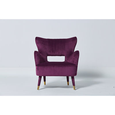 Dobra cena. Nowoczesna Elegancka Tapicerka Salon Pojedyncza Sofa Ciemnoczerwony Aksamit do układania w stosy w Internecie