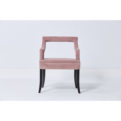 Dobra cena. Eleganckie zakontraktowane różowe aksamitne współczesne krzesła do jadalni na wesele w Internecie