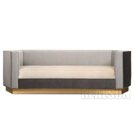 Dobra cena. Wygodna sofa do salonu Mozaika Kontrastowa skóra z miękką poduszką z szenilu w Internecie