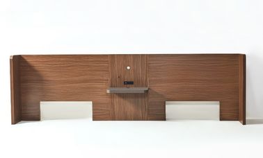 Dobra cena. Niestandardowe zagłówki w stylu hotelowym w stylu orzechowym HPL Queen Size ze światłami LED w Internecie