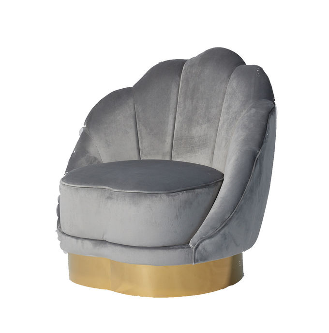 Sofa w kształcie muszli American Velvet Fabric 0