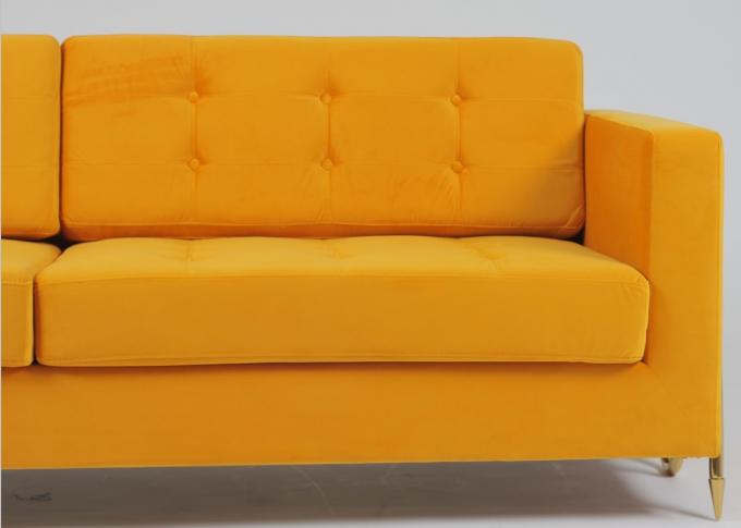 Nowoczesna sofa do salonu z aksamitną tapicerką 2240x960x820mm 3