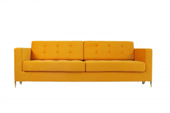 Nowoczesna sofa do salonu z aksamitną tapicerką 2240x960x820mm 1