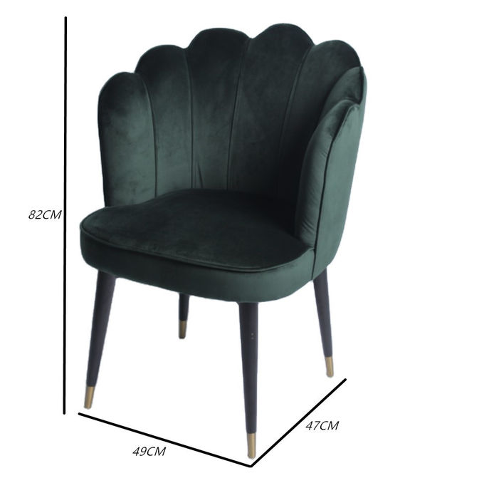 S49cm D 47cm W82cm Nordic Velvet Nowoczesne krzesło do jadalni 5